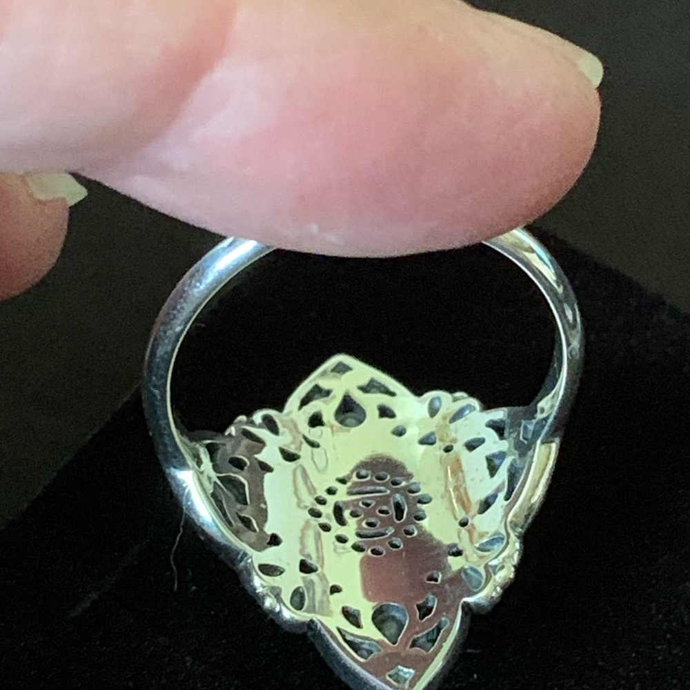 Artisan of India Sterling Silver Malachite Ring - Picture 5 of 13